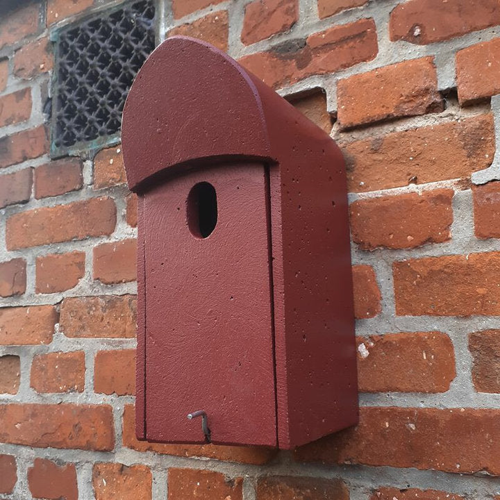 ERBECK - Universal-Nistkasten mit ovalem Flugloch für Fassaden aus Holzbeton