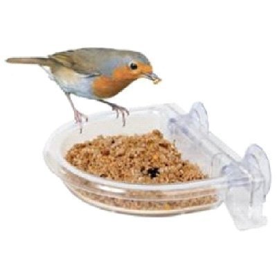 Fenster-Futterschale "I Love Robins"