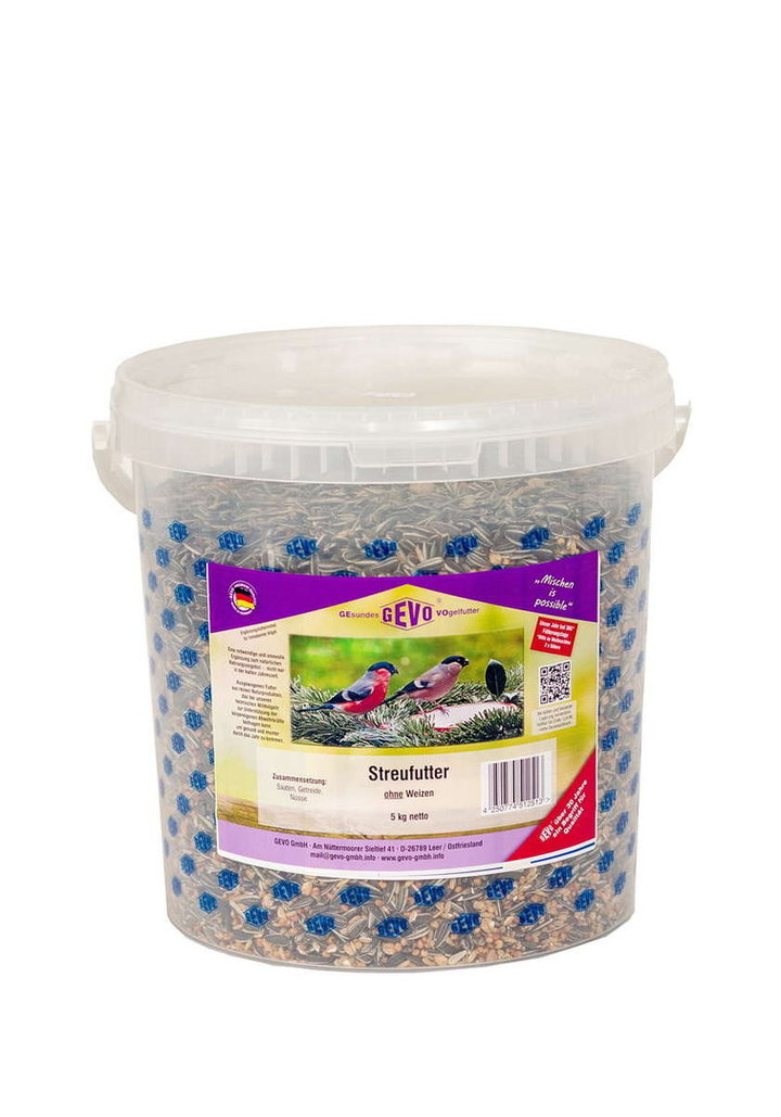GEVO Streufutter Premium ohne Weizen 5kg (EIMER)