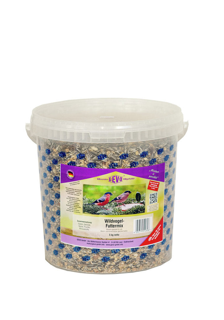 GEVO Wildvogel Futtermix 5kg EIMER - Wildvogelfutter