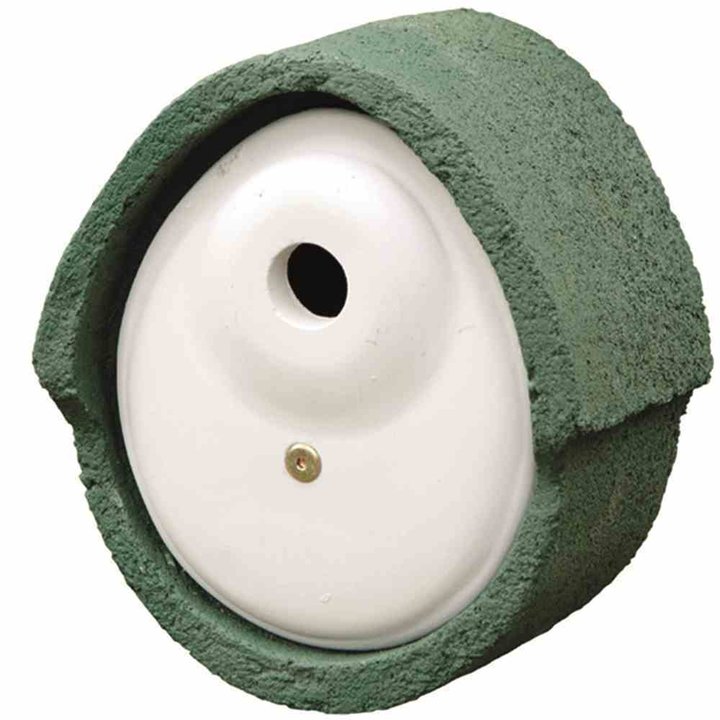 Holzbeton Nistkasten OVAL 32mm Öffnung, 20,5x30x21 cm