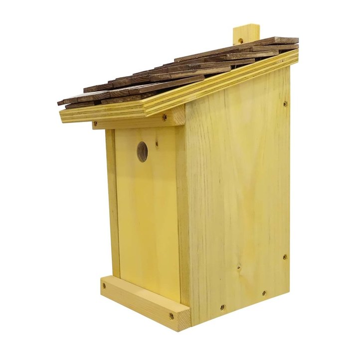 Holznistkasten aus hochwertigem Fichtenholz - 26mm Flugloch