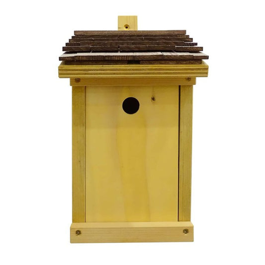 Holznistkasten aus hochwertigem Fichtenholz - 32mm Flugloch