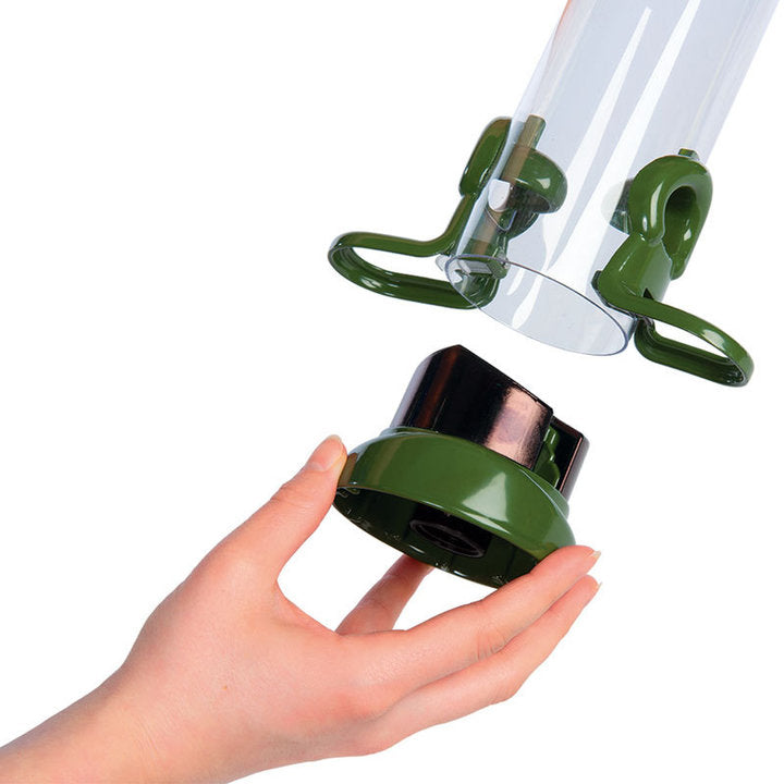 Schwegler Futtersäule "Ring-Pull Pro midi - silber" 1l