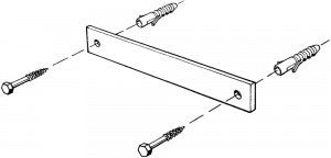 Schwegler Halteleiste für Wandanbringung von Nr. 16 und 16S (00612/7 & 00609/7)