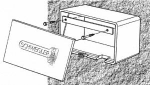 Schwegler Halteleiste für Wandanbringung von Nr. 16 und 16S (00612/7 & 00609/7)