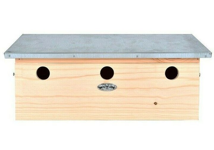 Spatzenvilla aus Holz - horizontal