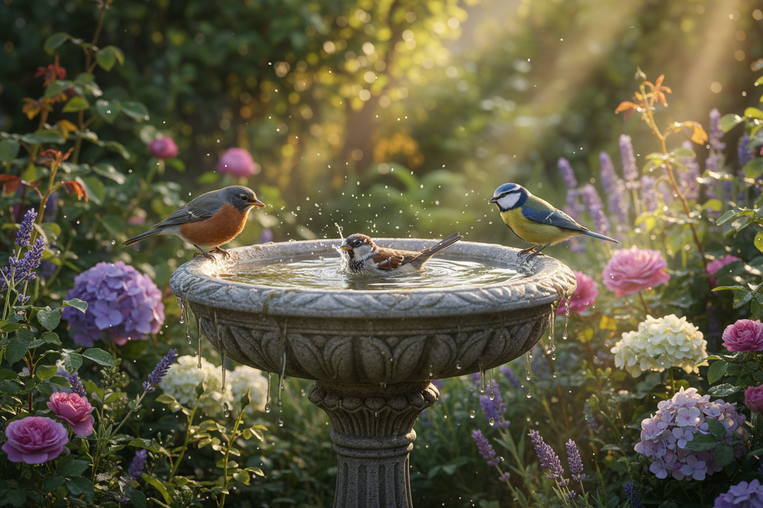 Die unterschätzte Lebensretterin: Warum dein Garten dringend eine Vogeltränke braucht