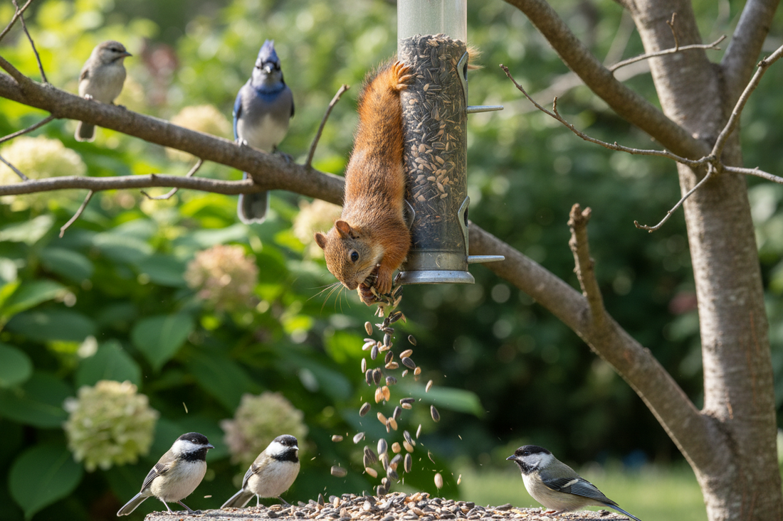 Futterdiebe im Garten? So machst du Vögel UND Eichhörnchen glücklich