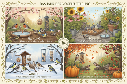 Ganzjährig füttern: Warum Vögel heute das ganze Jahr über Unterstützung brauchen