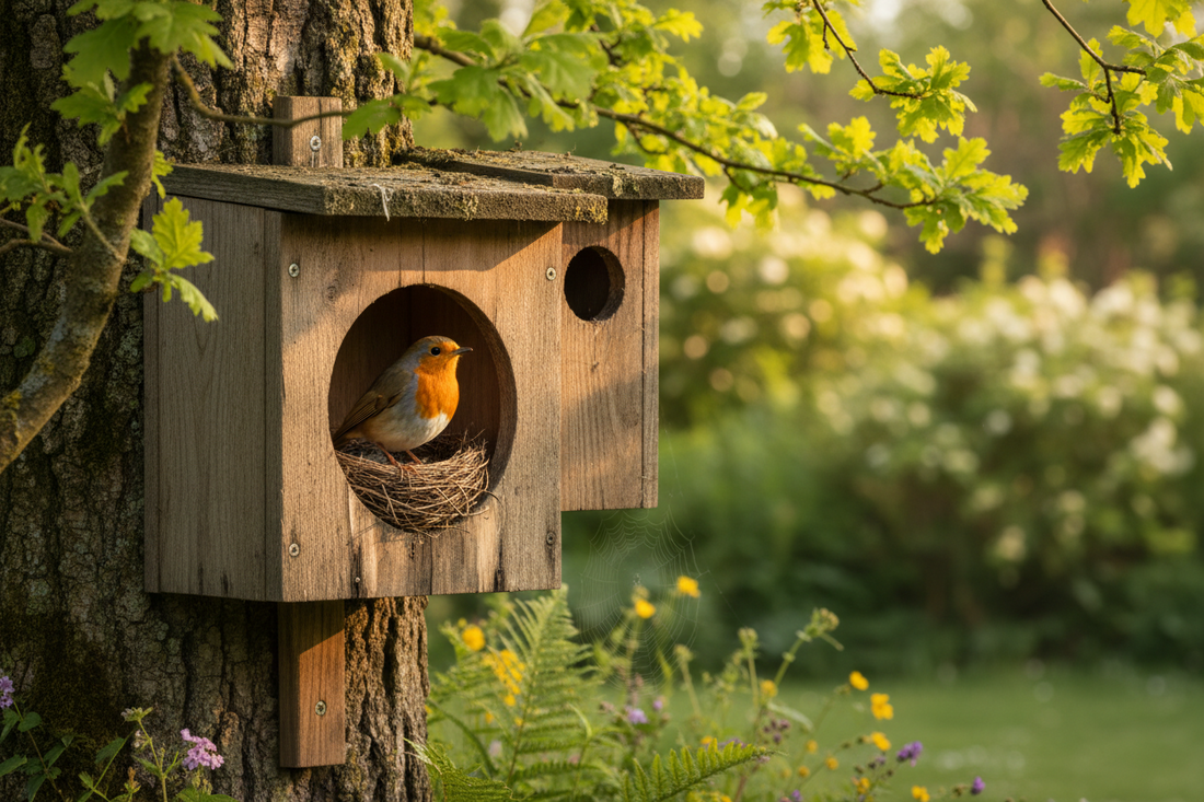 Nicht jeder Vogel mag es dunkel: Warum Rotkehlchen Halbhöhlen brauchen