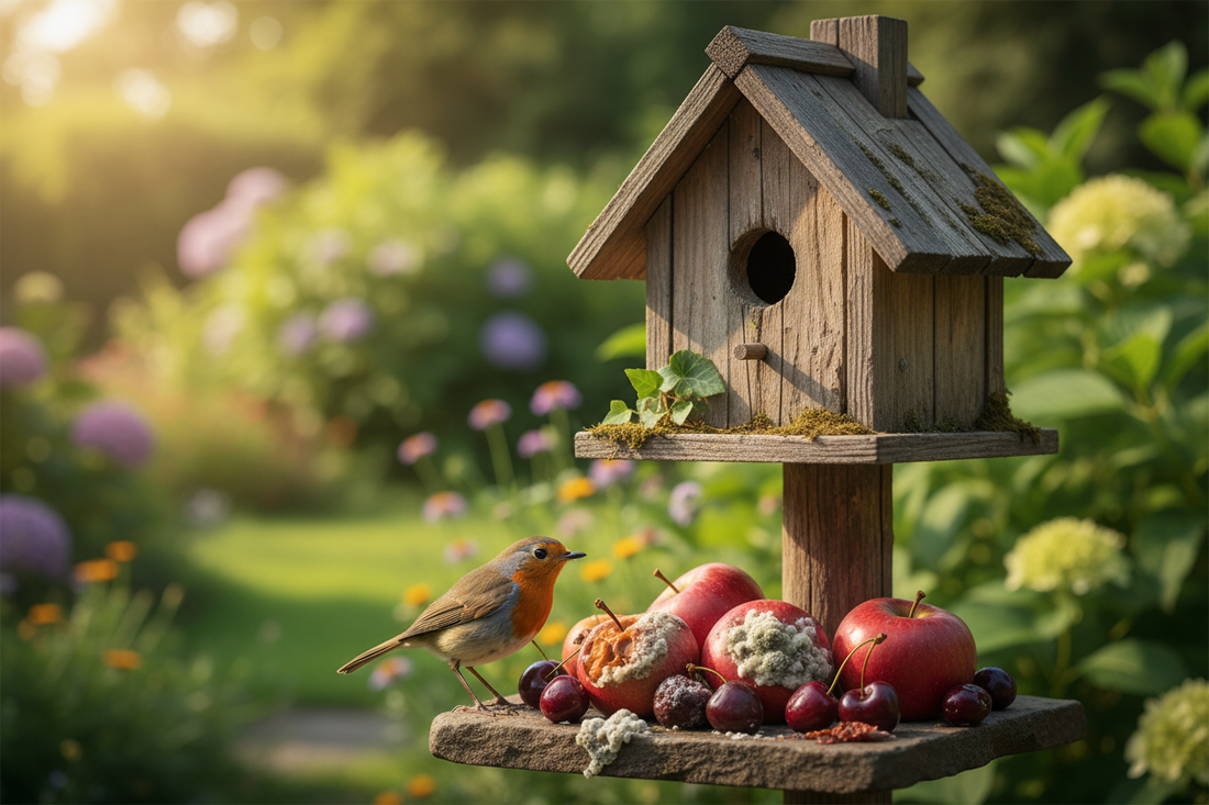 Äpfel und Kirschen im Vogelhaus? Warum frisches Obst im Sommer lebensgefährlich wird
