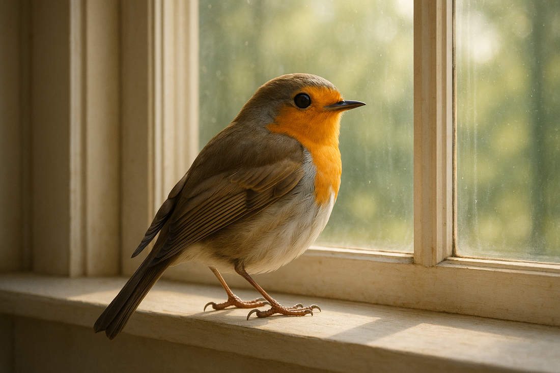 Was tun, wenn ein Vogel gegen die Scheibe fliegt