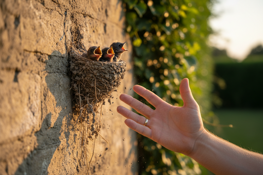 Warum fallen Schwalbennester im Sommer plötzlich von der Wand? (Und wie du die Brut rettest)