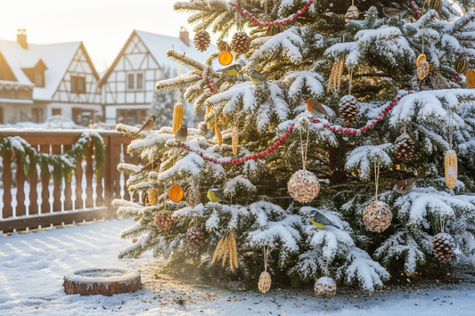 Ein Festmahl für Vögel: So schmückst du einen tierischen Weihnachtsbaum