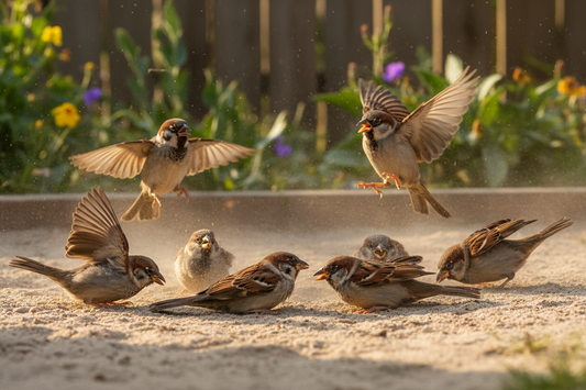 Nicht nur Wasser: Warum Vögel ein Sandbad brauchen und wie du es anlegst