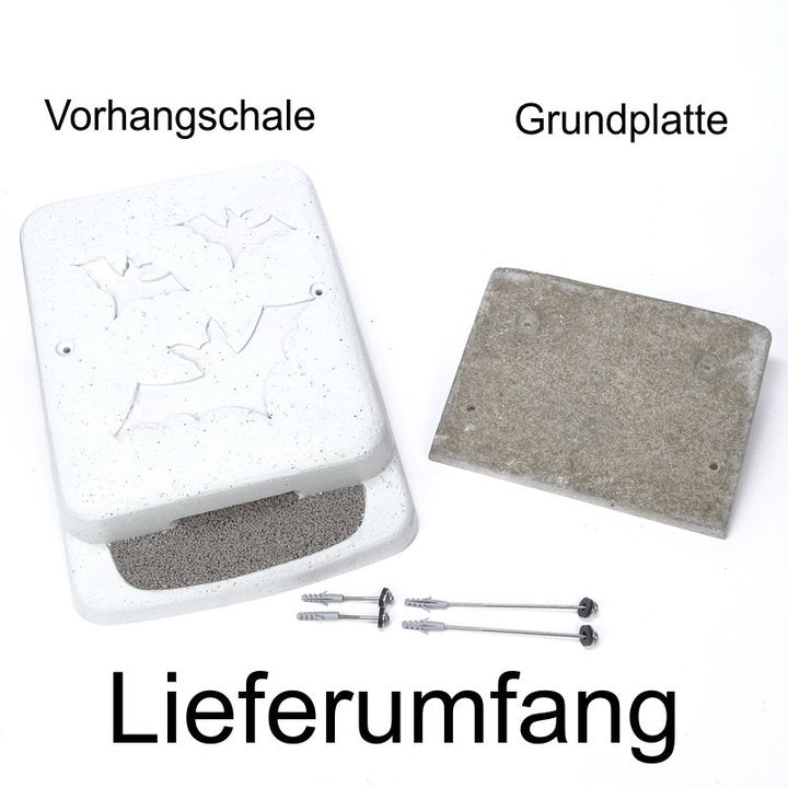 ERBECK - Fledermaus Fassaden Ganzjahresquartier aus Holzbeton