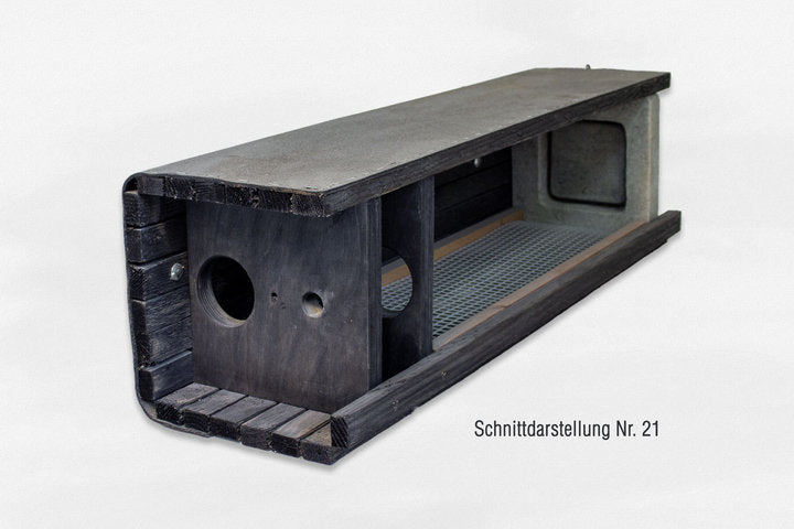 Schwegler Steinkauzröhre viereckig; 21 mit Marderschutz und Drainage