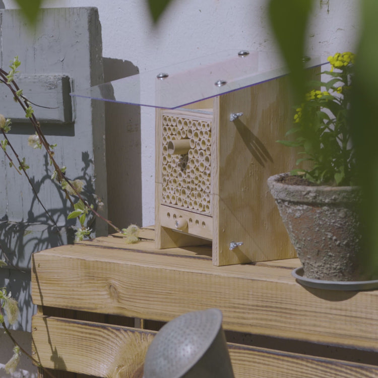 BeeHome Compact – Wildbienen-Nisthilfe für Garten & Balkon