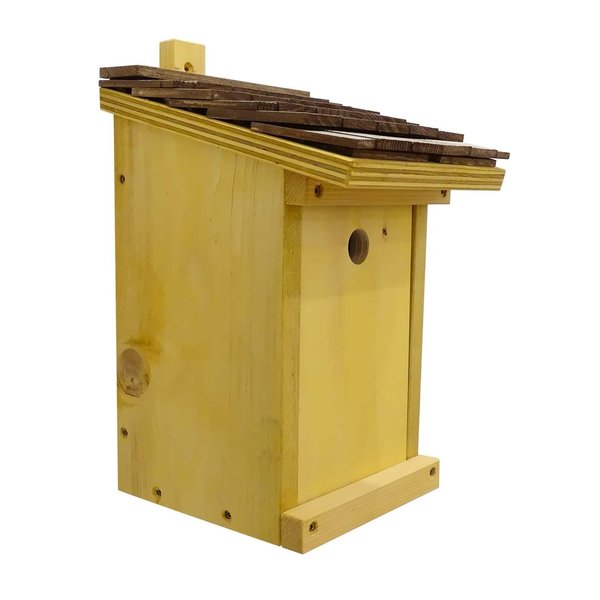 Holznistkasten aus hochwertigem Fichtenholz - 26mm Flugloch