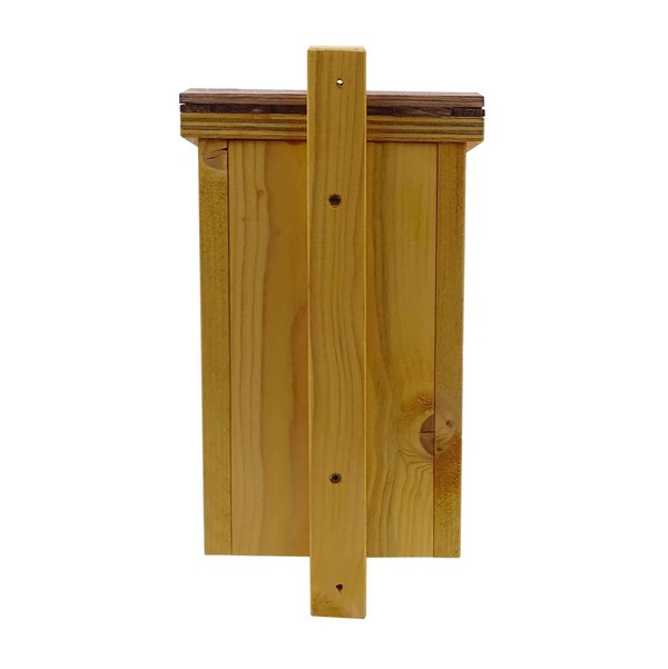 Holznistkasten aus hochwertigem Fichtenholz - ovales Flugloch